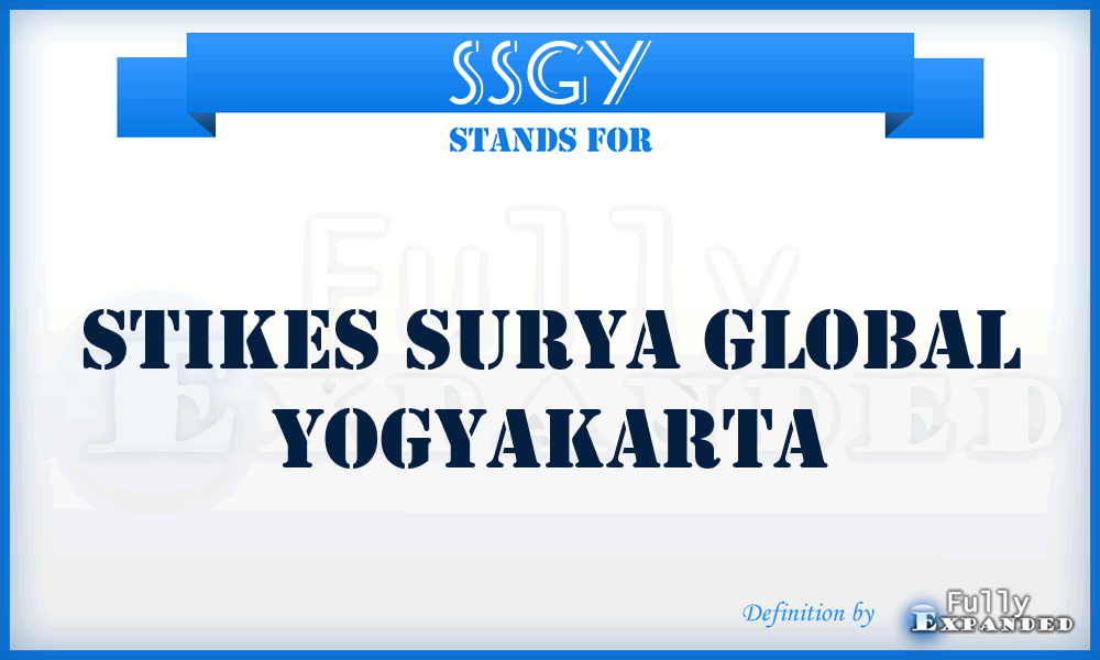 SSGY - Stikes Surya Global Yogyakarta