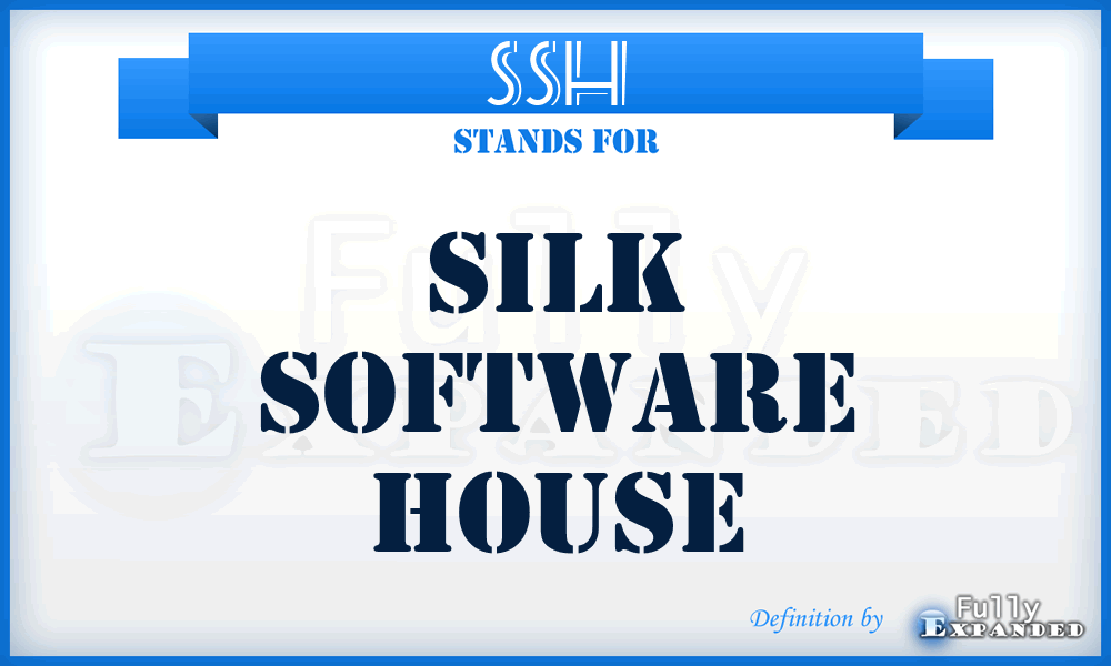 SSH - Silk Software House