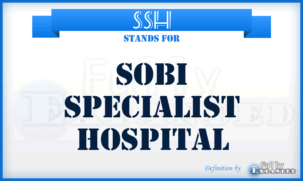 SSH - Sobi Specialist Hospital