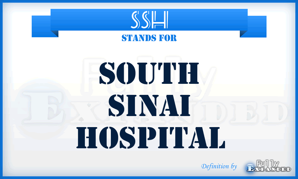 SSH - South Sinai Hospital