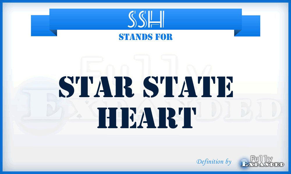 SSH - Star State Heart