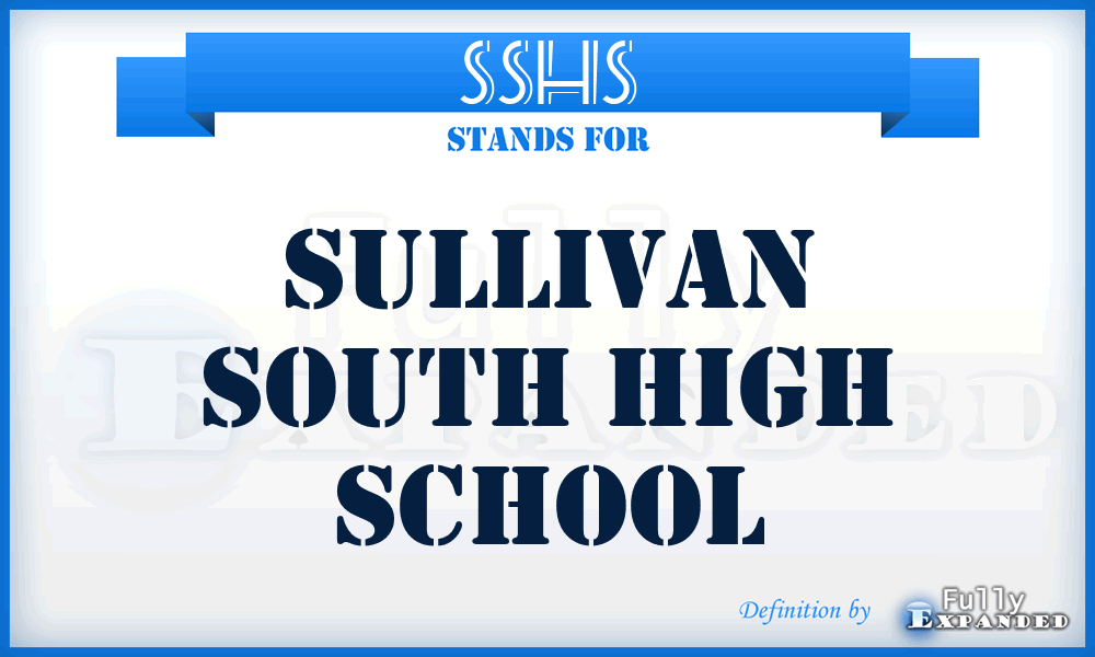 SSHS - Sullivan South High School