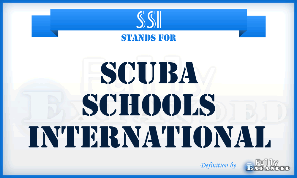 SSI - Scuba Schools International