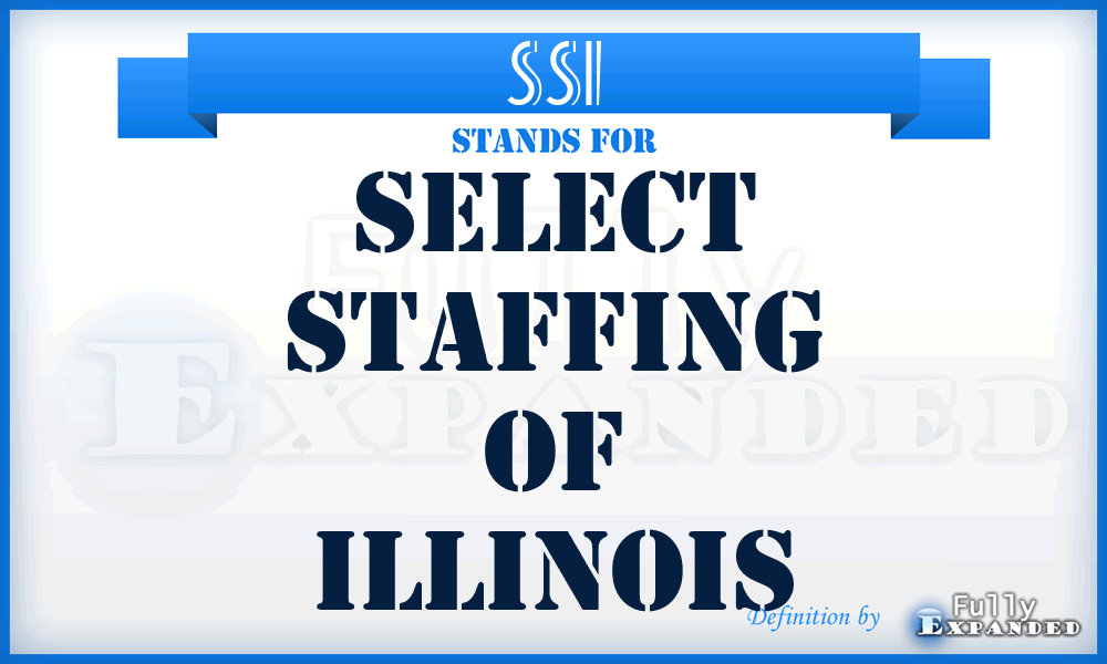 SSI - Select Staffing of Illinois