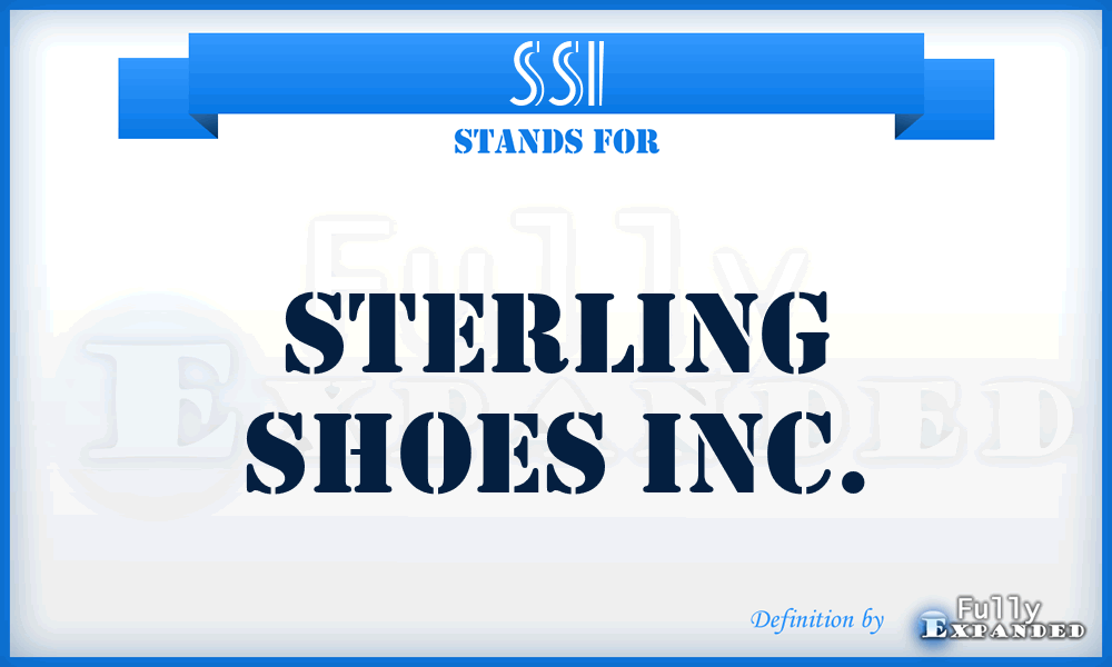 SSI - Sterling Shoes Inc.