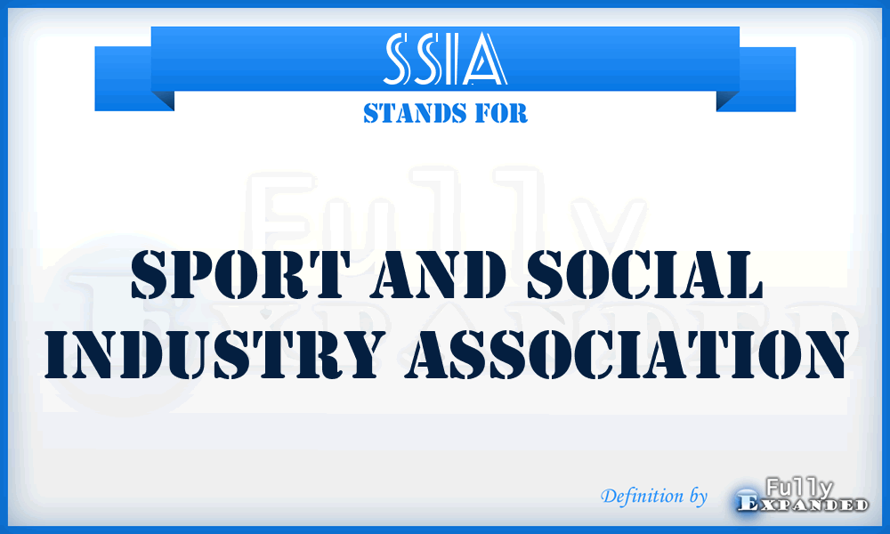 SSIA - Sport and Social Industry Association