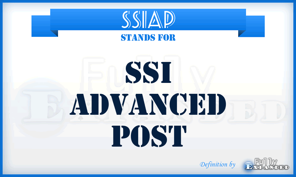 SSIAP - SSI Advanced Post