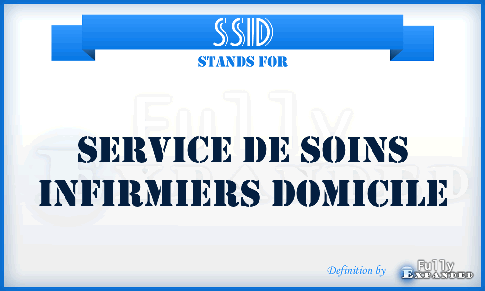 SSID - Service de Soins Infirmiers Domicile