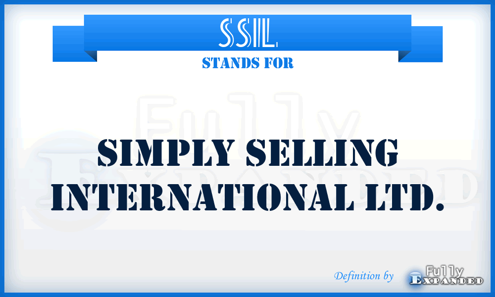 SSIL - Simply Selling International Ltd.