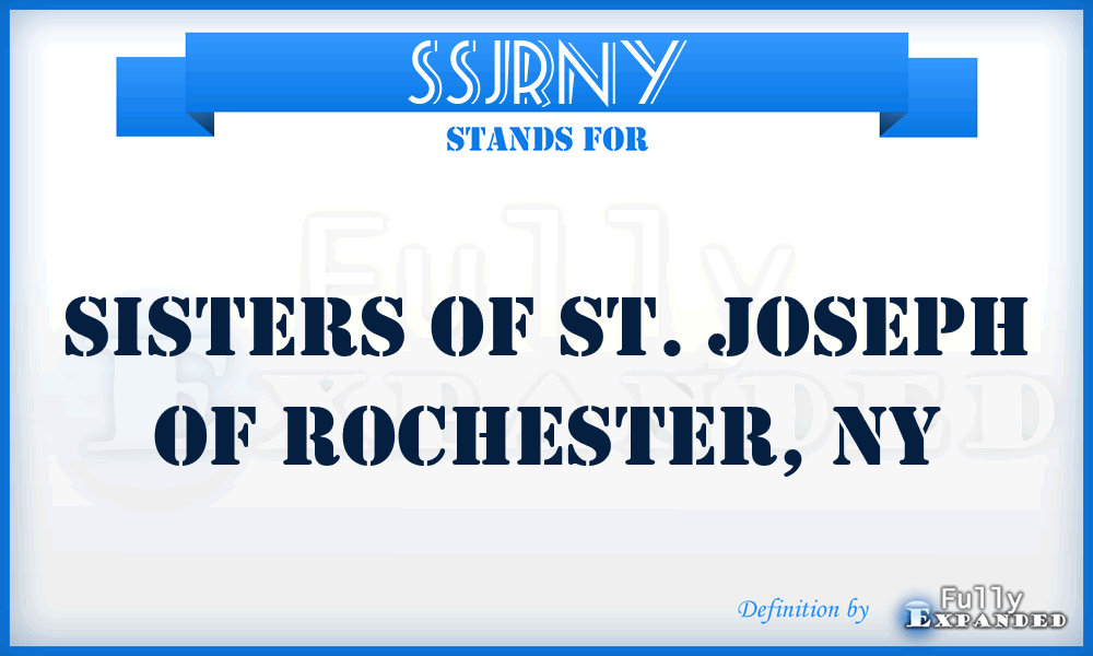 SSJRNY - Sisters of St. Joseph of Rochester, NY