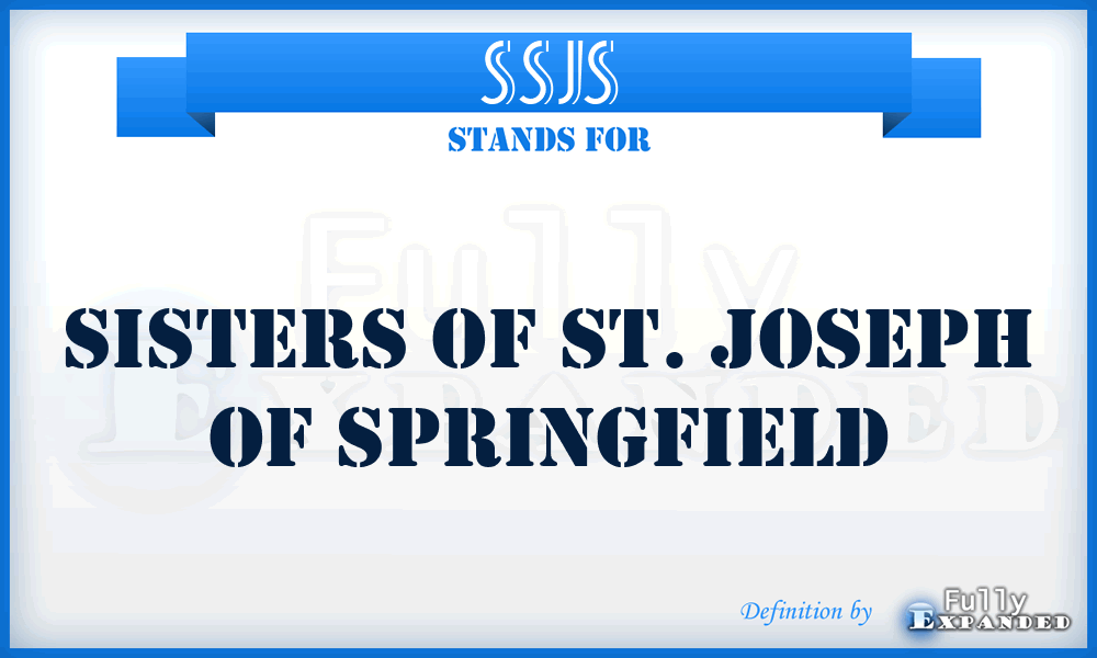 SSJS - Sisters of St. Joseph of Springfield