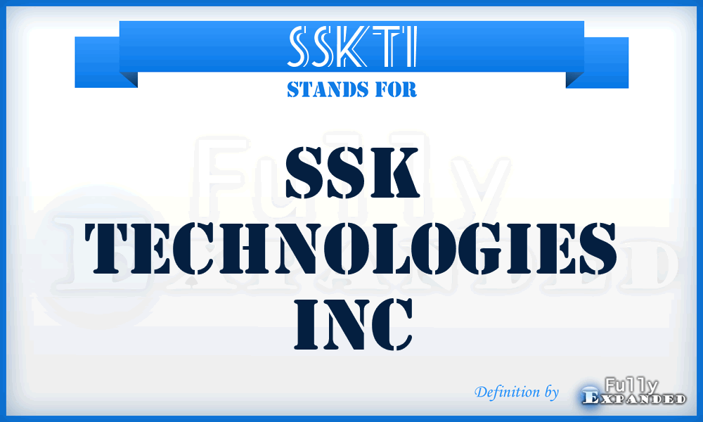 SSKTI - SSK Technologies Inc