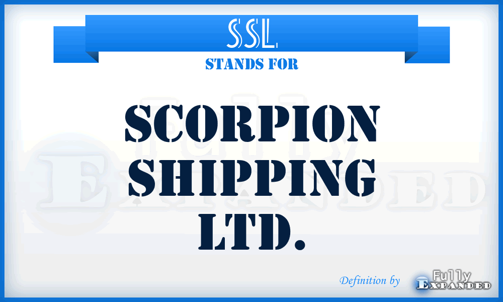 SSL - Scorpion Shipping Ltd.