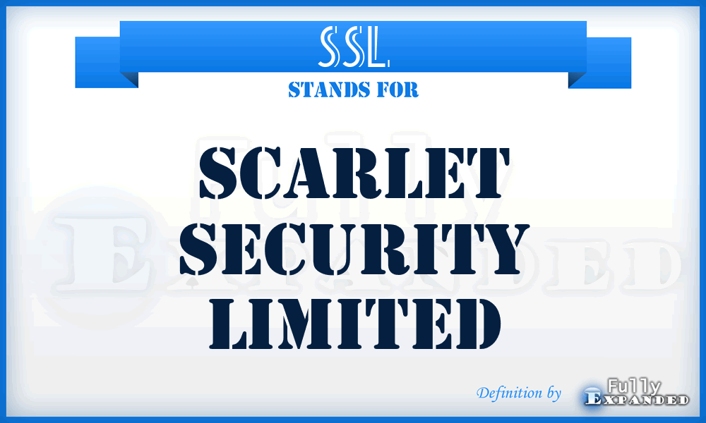 SSL - Scarlet Security Limited