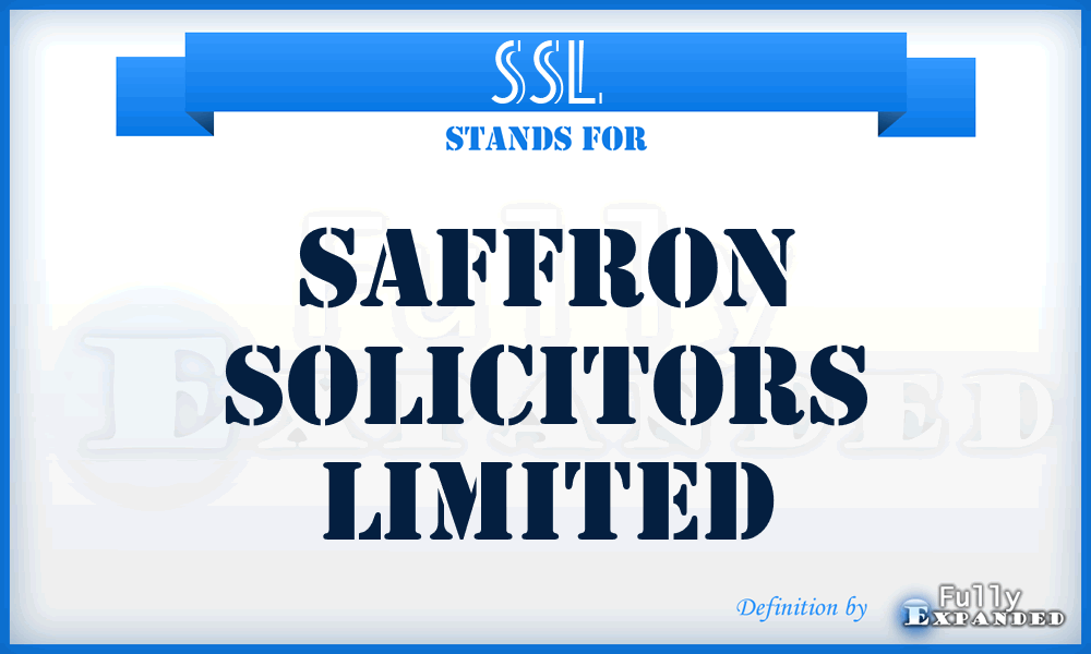 SSL - Saffron Solicitors Limited