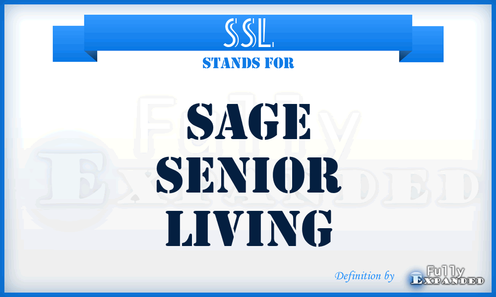 SSL - Sage Senior Living