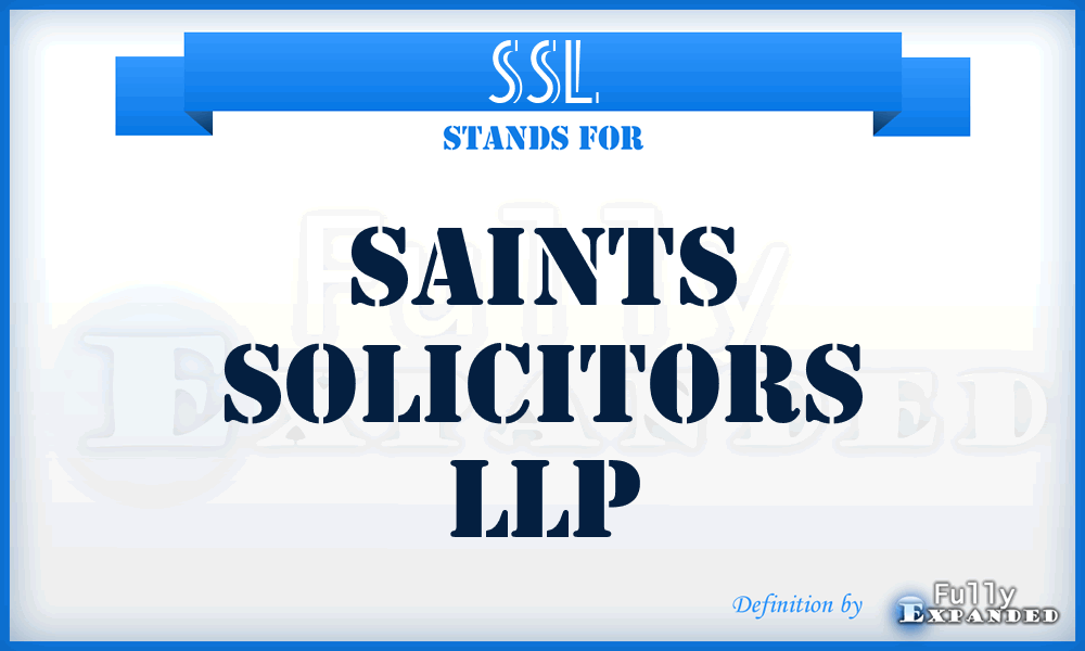 SSL - Saints Solicitors LLP