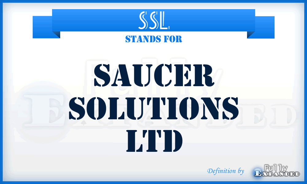 SSL - Saucer Solutions Ltd