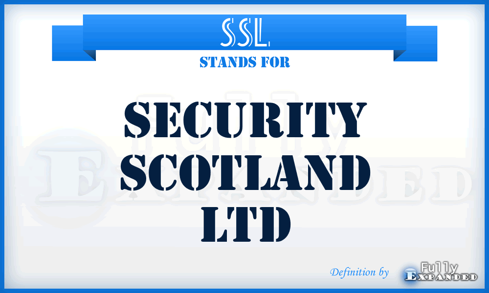 SSL - Security Scotland Ltd