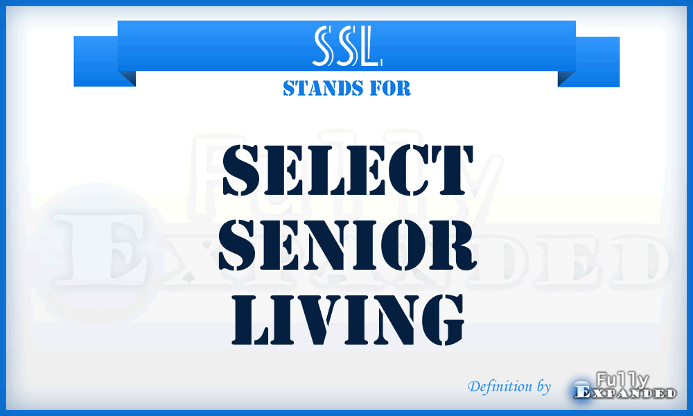 SSL - Select Senior Living