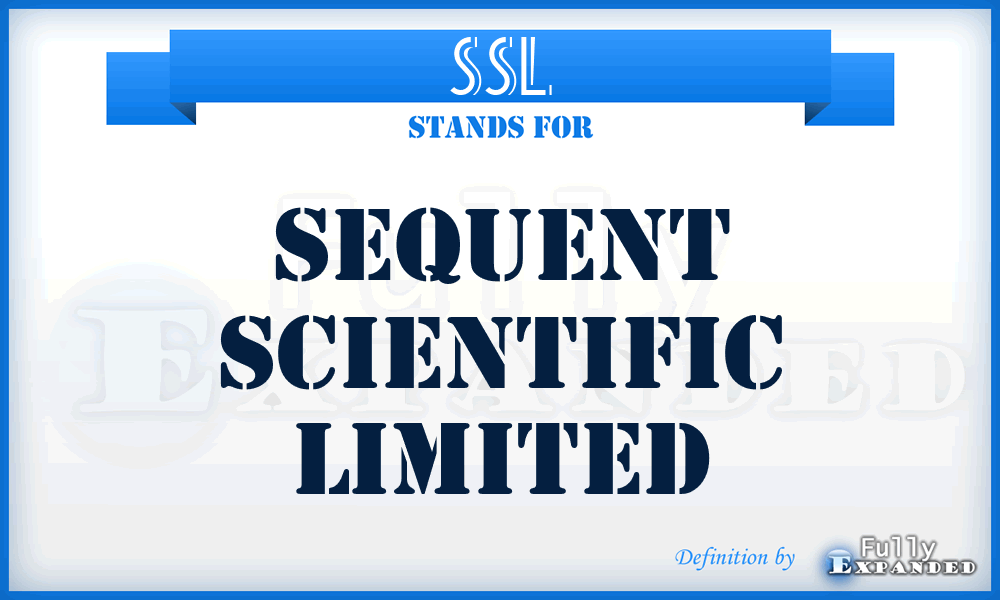 SSL - Sequent Scientific Limited