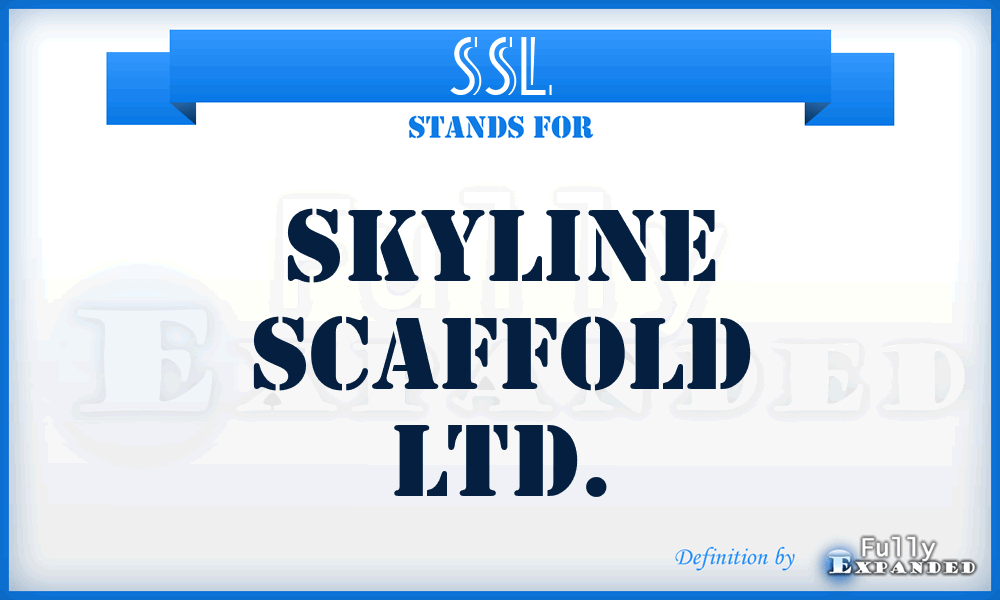 SSL - Skyline Scaffold Ltd.