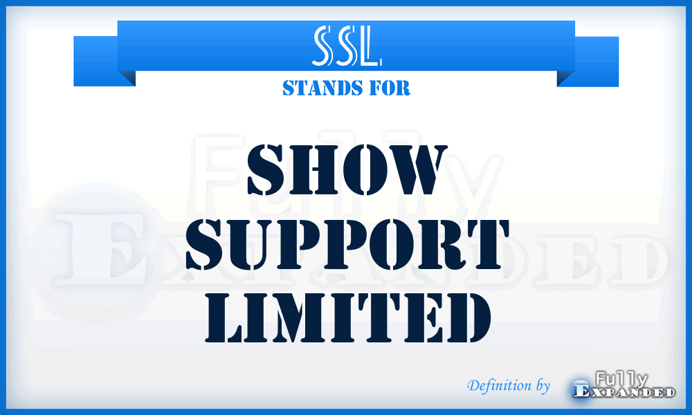 SSL - Show Support Limited