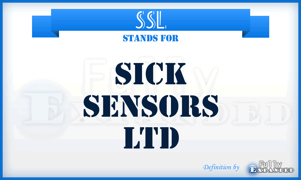 SSL - Sick Sensors Ltd