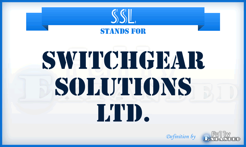 SSL - Switchgear Solutions Ltd.