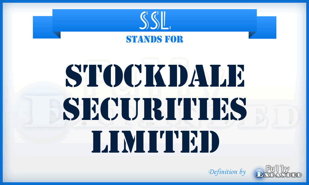 SSL - Stockdale Securities Limited