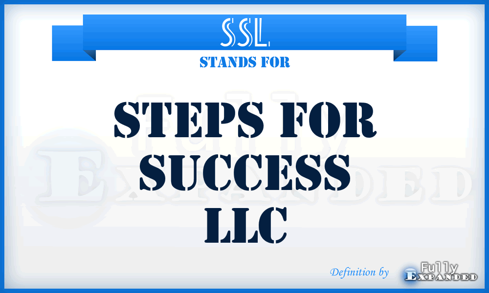 SSL - Steps for Success LLC