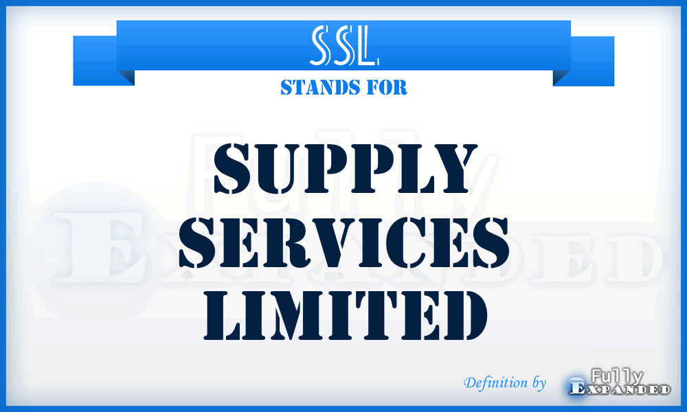 SSL - Supply Services Limited