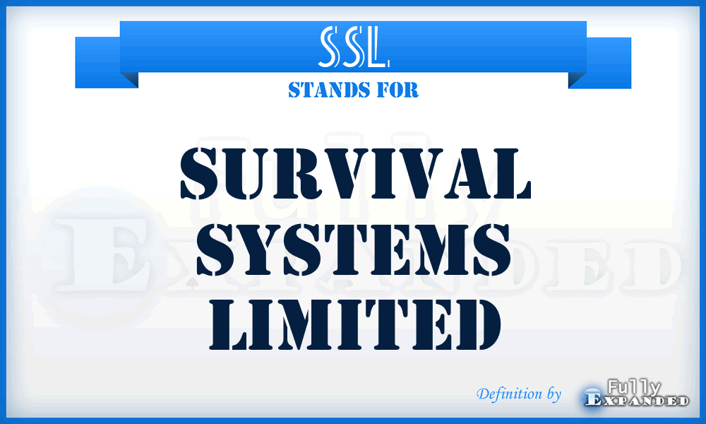 SSL - Survival Systems Limited