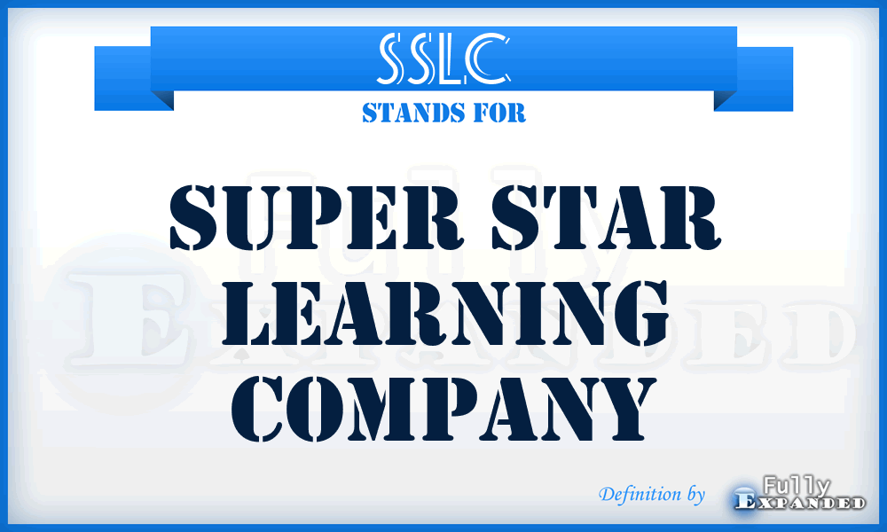 SSLC - Super Star Learning Company