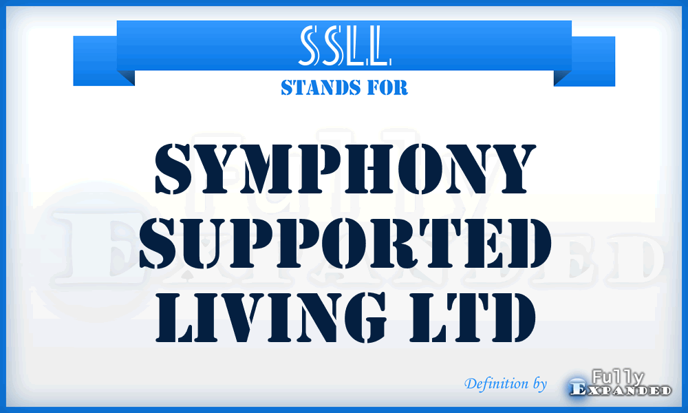 SSLL - Symphony Supported Living Ltd