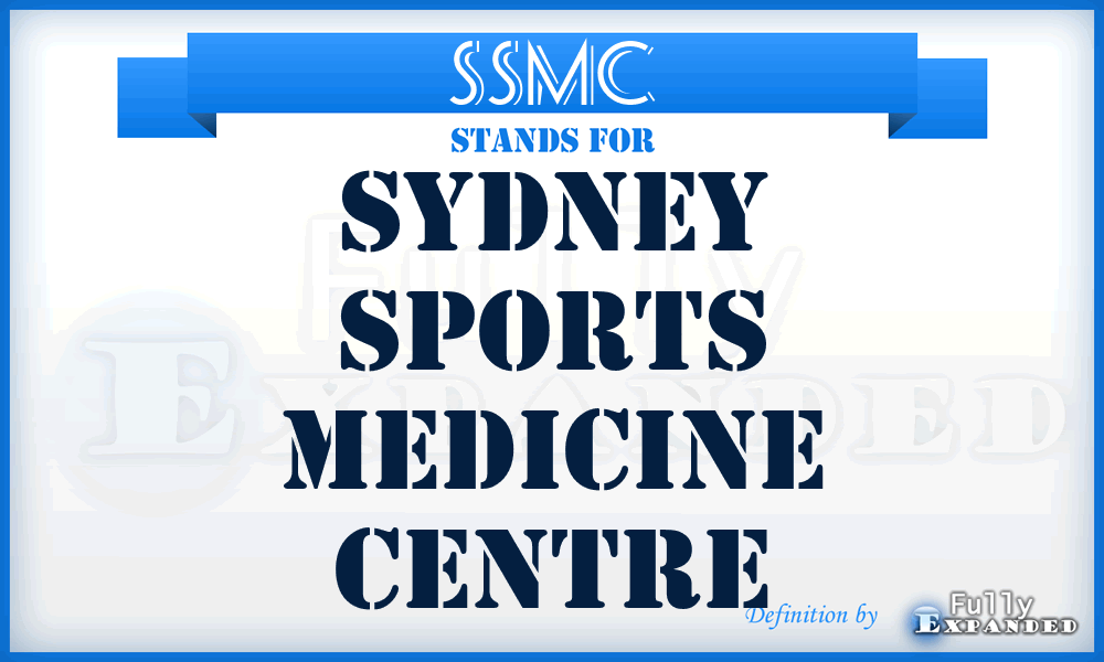 SSMC - Sydney Sports Medicine Centre