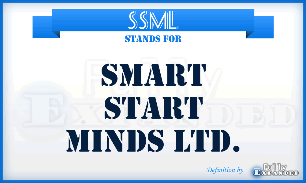 SSML - Smart Start Minds Ltd.