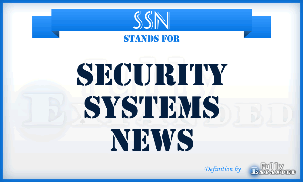 SSN - Security Systems News