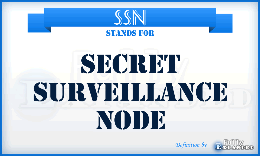 SSN - secret surveillance node