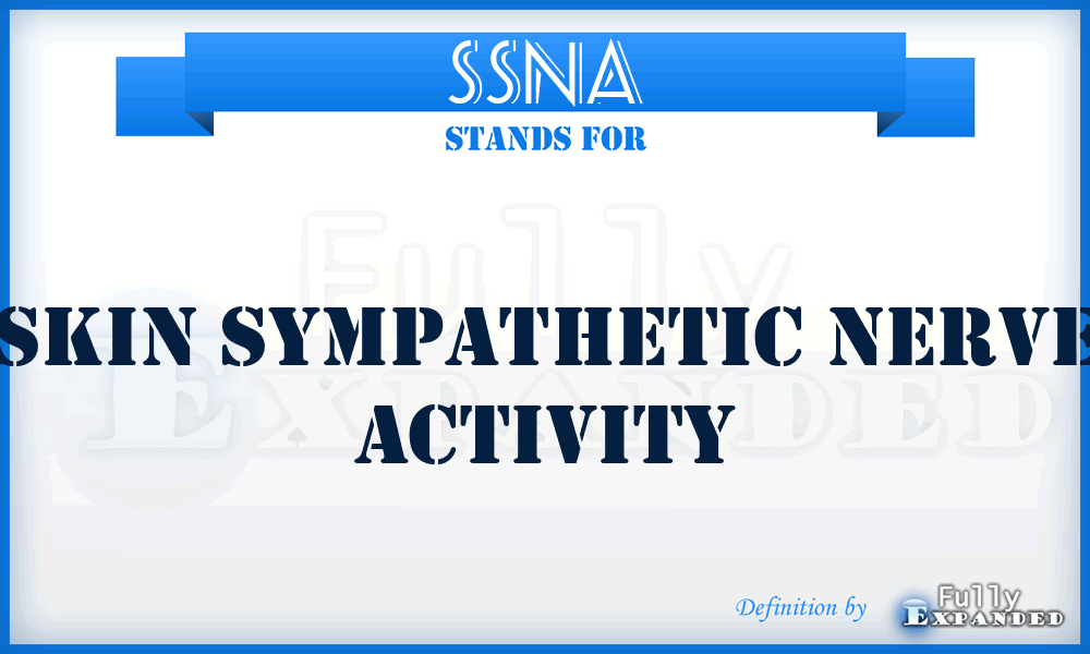 SSNA - Skin Sympathetic Nerve Activity