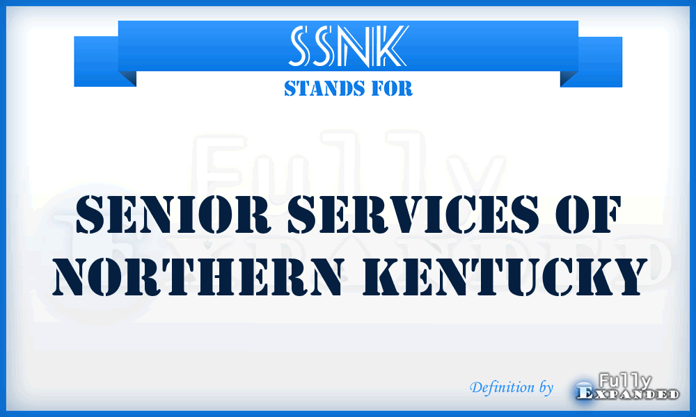 SSNK - Senior Services of Northern Kentucky