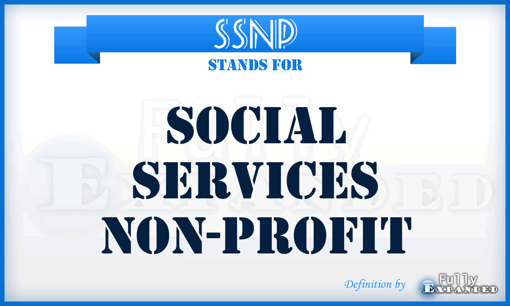 SSNP - Social Services Non-Profit