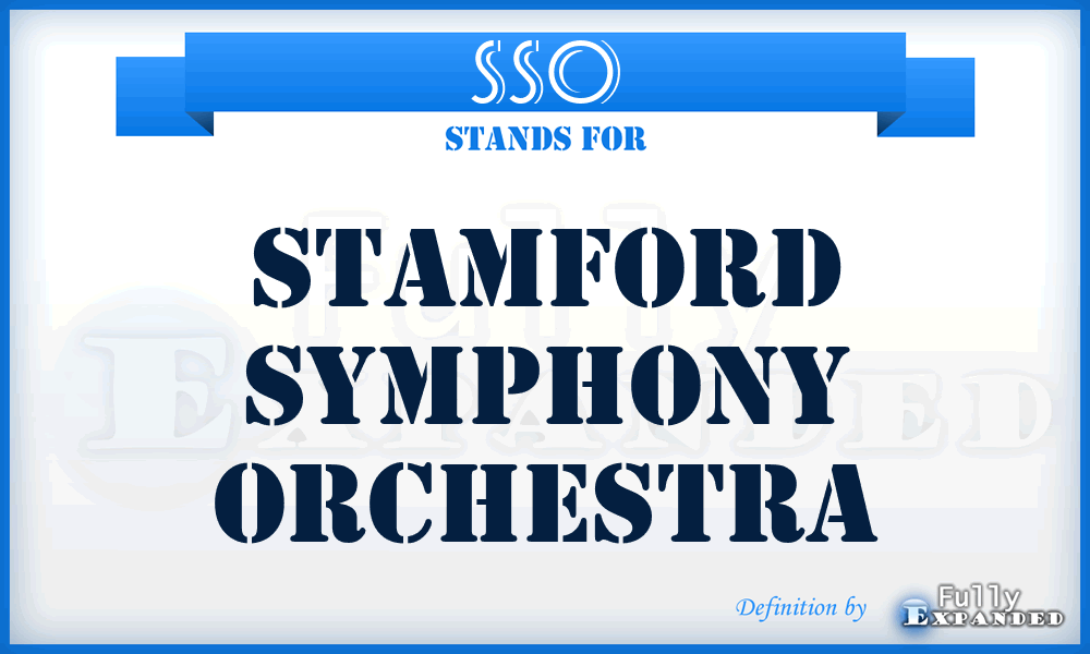 SSO - Stamford Symphony Orchestra