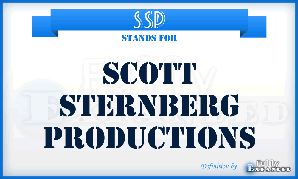 SSP - Scott Sternberg Productions