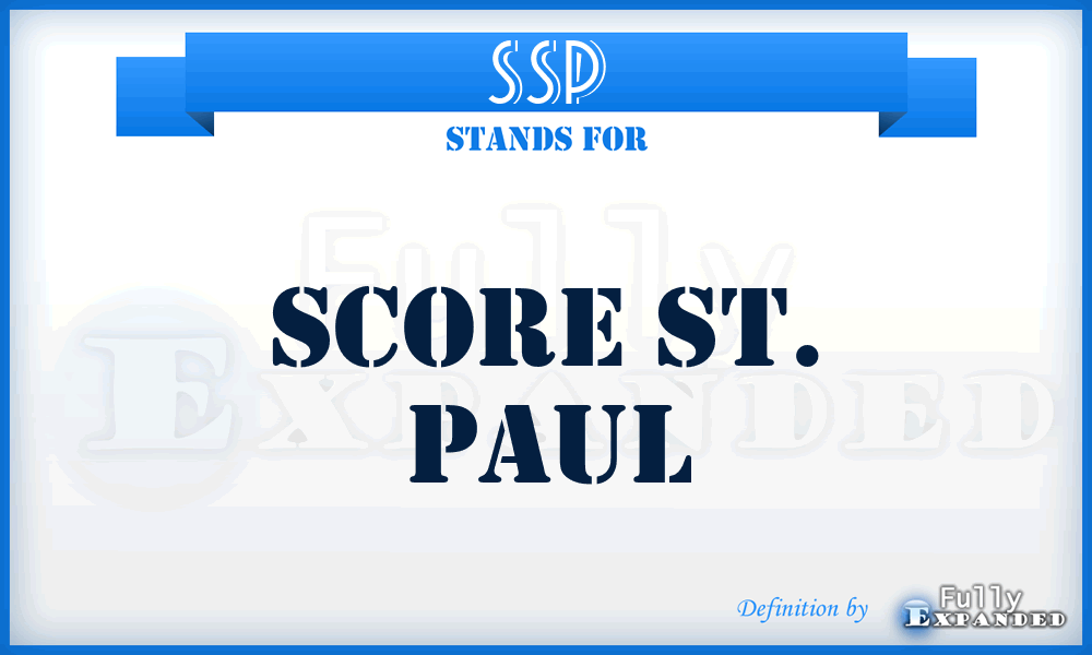 SSP - Score St. Paul