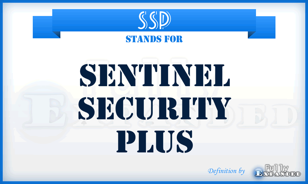 SSP - Sentinel Security Plus