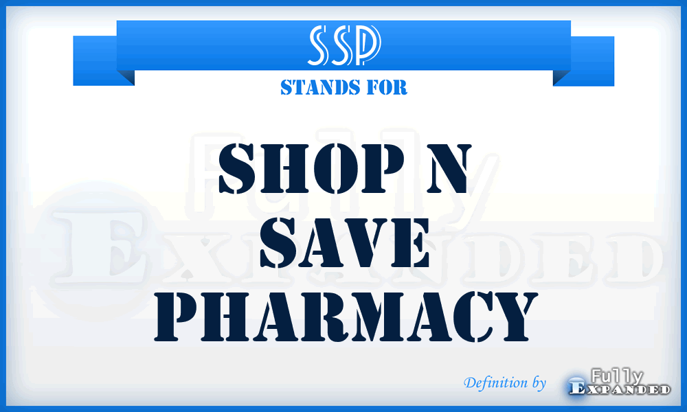 SSP - Shop n Save Pharmacy