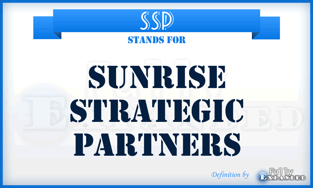 SSP - Sunrise Strategic Partners