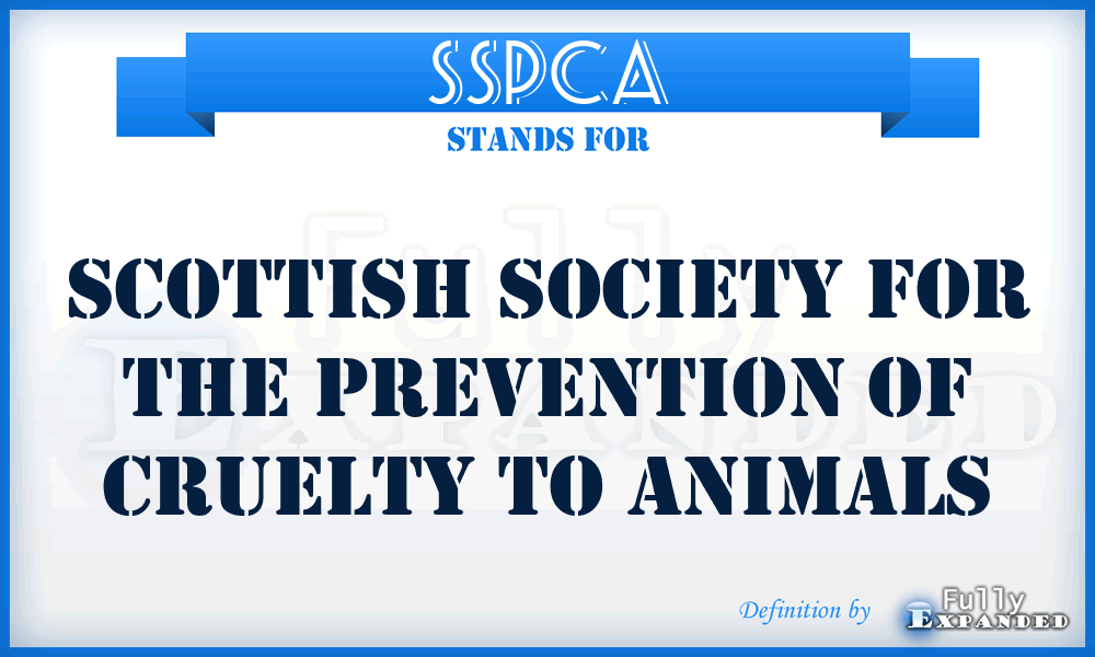 SSPCA - Scottish Society for the Prevention of Cruelty to Animals