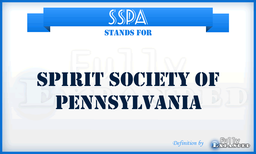 SSPA - Spirit Society of Pennsylvania